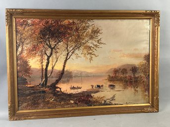 Jasper Cropsey Mountain Lakes Print