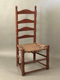 18th Century Ladder Back Side Chair