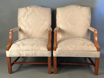 Pair Of Upholstered Armchairs