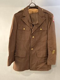 US Army Wool Coat, Pants And Cap WW2