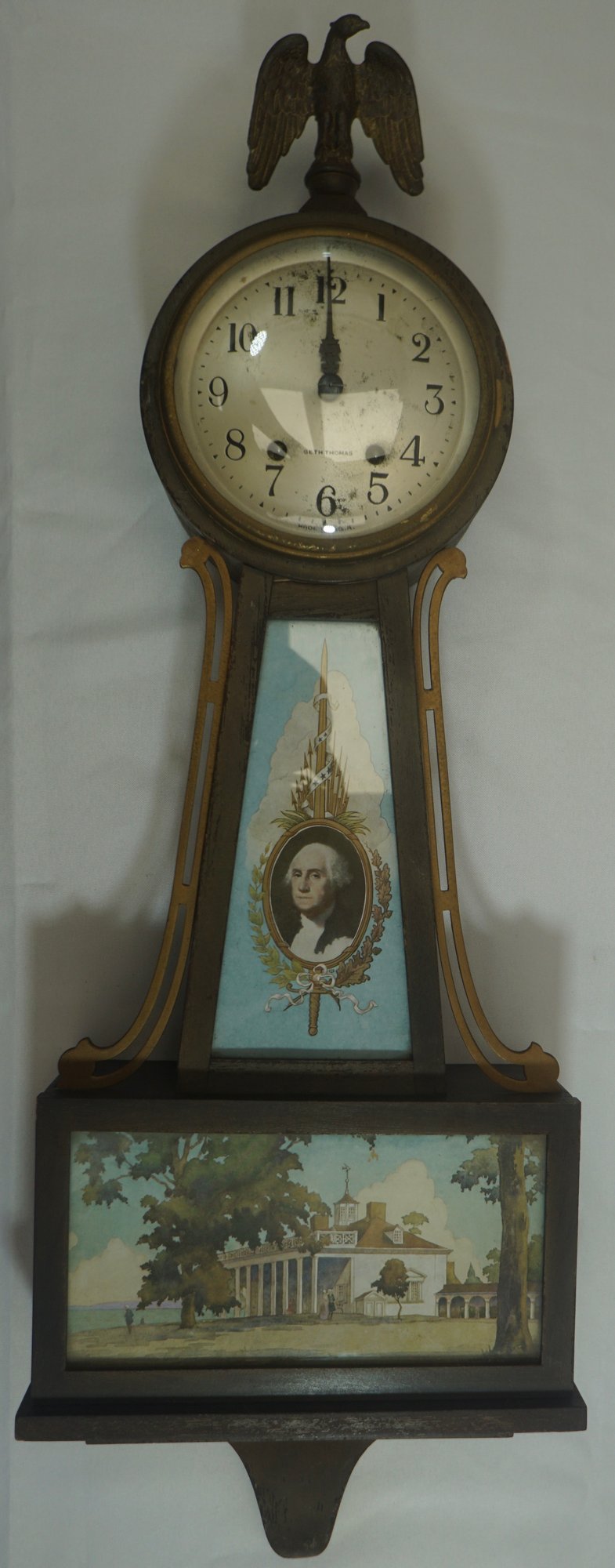 Seth Thomas Banjo Clock, Geo. Washington / Mount Vernon - 29