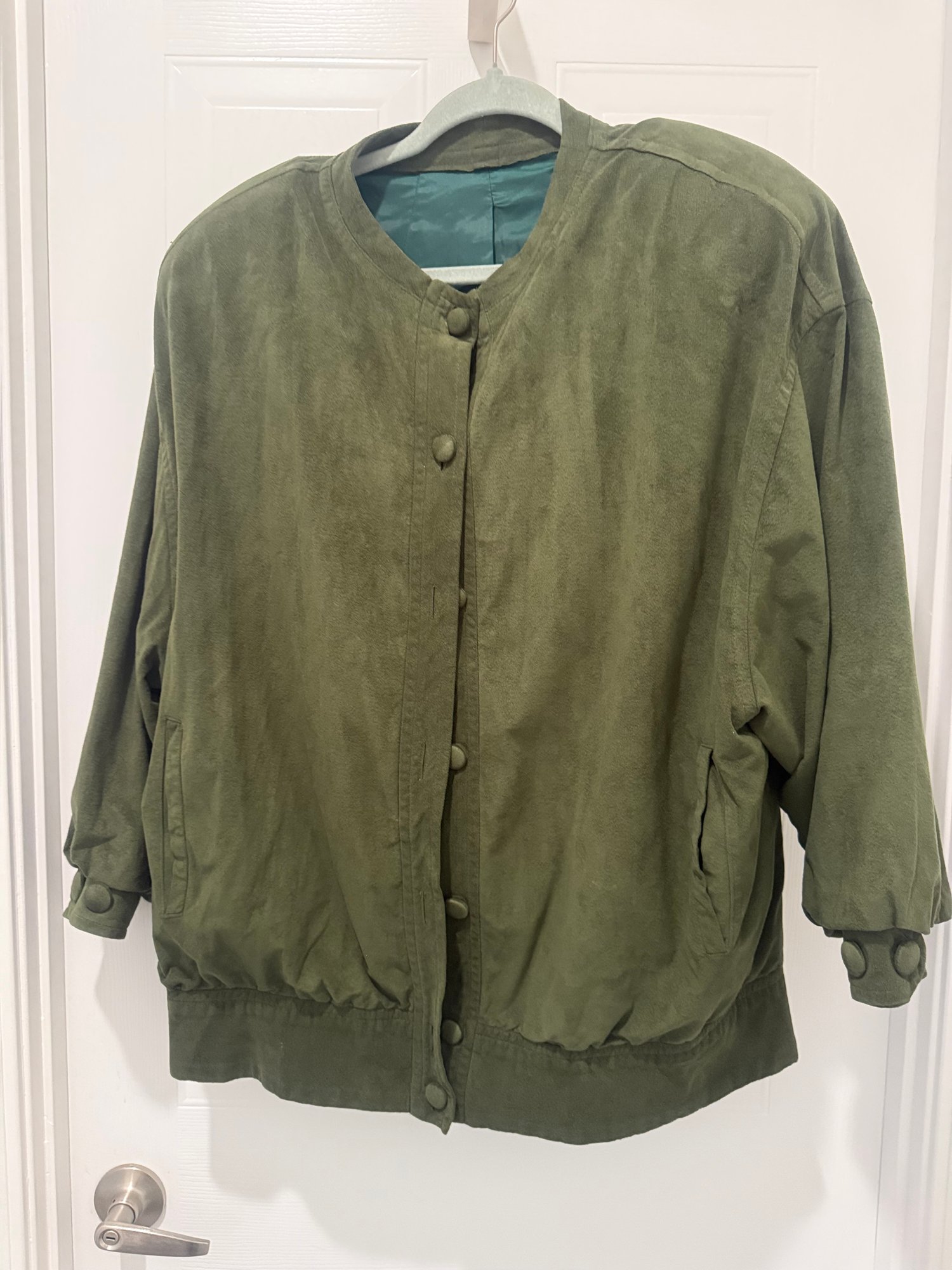 Luxe Olive Suede Blazer main image 1