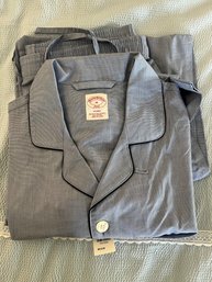 Mens New Brooks Brothers Blue Pajama Set Size M  - 113br1