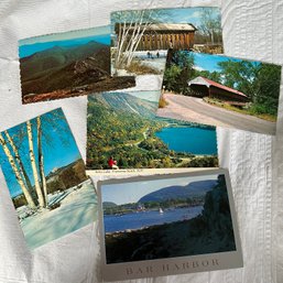 6 Vintage New England Post Cards - 79