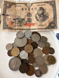 Foreign Coins And Bill (excludes Canada) - 57