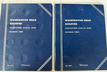 Washington Head Quarter Books One 1932-1945 WITH COINS & Two 1946-1959 WITH COINS - 58