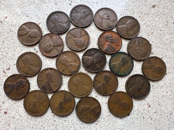 23 (Twenty Three) Lincoln Wheat Pennies 1910-1929 - 44