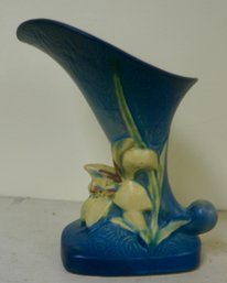 #455 Roseville #203 Blue Vase 6'T