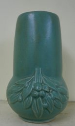 #462 Mccoy Green Pottery Vase 8'T