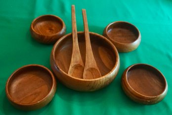 DR#192 Wood Salad & Bowl Set