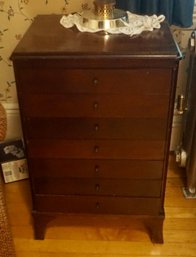 O#243 Mahogany 7 Drawer Cabinet