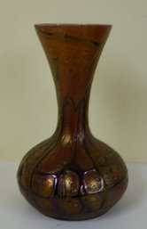 #63 Art Glass Loetz Style Vase 5 1/2'T