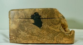 6- Burl Wood Puzzle Jewelry Box - 7.5 X 4.5 X 4