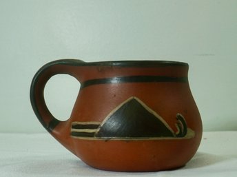 7- Clifton Art Pottery ' Indian Ware' -3.25 X 5.5- American Arts And Crafts Movement