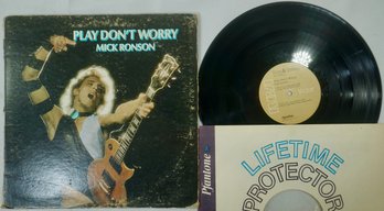 50- Mick Ronson Play Don't Worry , APL1 0681 , 1975- VG