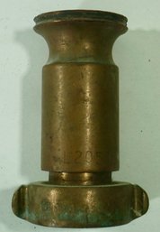 135- Vintage Elkhart Brass L205DS Fire Hose Nozzle