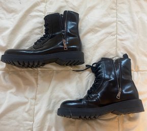 Prada Leather Boots Size 38.5