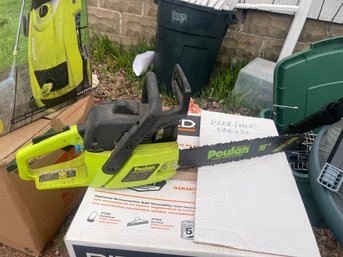 Poulin Gas Powered Chain Saw