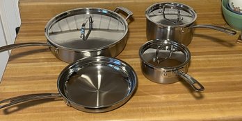 New Set Of Cuisanart Pots And Pans With Lids