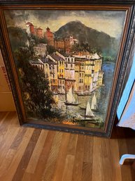 Large Framed Signed Wall Art - BR86