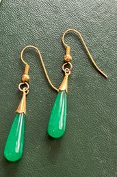 Pair Of Jadeite Earrings-k104