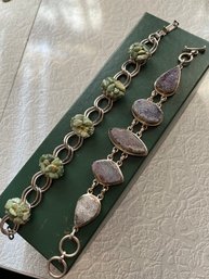 One Quartz And One Jadeite Bracelet-k107