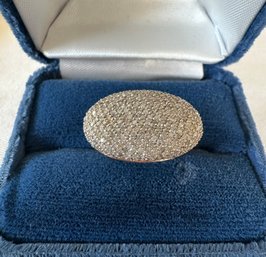 14k Rose Gold And Oval Shaped Diamond Ring - 10