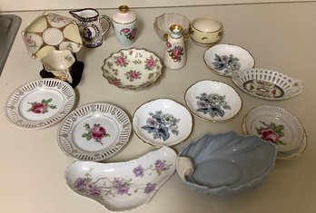 Porcelain Trinket Plates - K