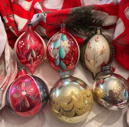 Vintage Collection: 3 Mercury Glass Teardrops, Etc- 28