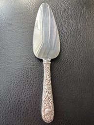 Sterling Silver S. Kirk & Sons Co Repousse Cake Server Likely Early 20th Century - J4b