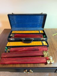 Antique Bakelite Mahjong Game In Original Case - 13