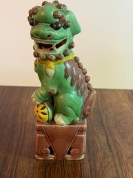 Chinese Temole Foo Dog Glazed Porcelain - 21
