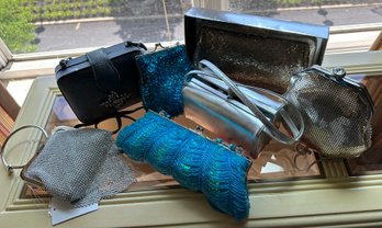 Vintage Whiting Davis Hand Bag Plus 6 Other Dress Handbags - B20