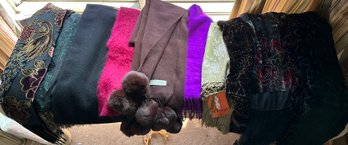 Sparkling & Beaded Scarfs Shawls And Wraps Including Cashmere Scarf - B33