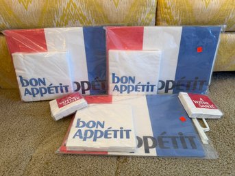 NEW Three Full Sets Of Bon Appetit 12 Placemats And Napkins Plus Two Packs Napkins -  35