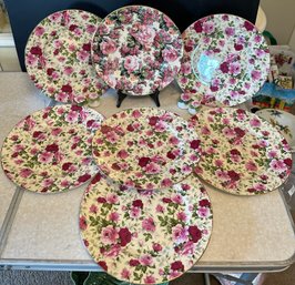 7 Chintz Collection Royale Garden Staffordshire England, 2 Denton Salt & Pepper Shakers - 2D4