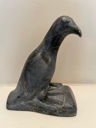 Canadian Inuit / Eskimo Art - Soapstone Carved Figure Signed E91701 - LR2