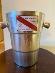 Vintage G. H. Mumm & Co. Cordon Rouge Champagne Bucket - 80