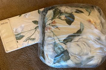 Williamsburg New Queen Flat Sheet With Matching Pillow - D