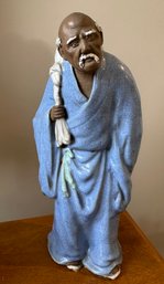 Early 20th Century Chinese Shiwan Mudman Buddist Monk Figurine