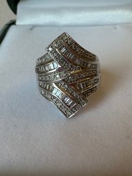 14k White Gold Diamond In Multi-shapes -14