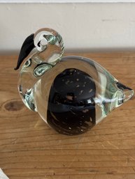 Hand Blown Art Glass Pelican . Maybe Murano But Not Sure