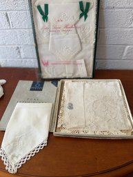 Ladies Linen Hankies, Made In Ireland.. P70