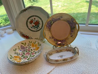 Collectors Lot Of 4 Ceramic Dishes Includes Nippon - K7