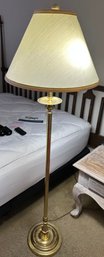 Brass Floor Lamp With Double Bulbs - F25