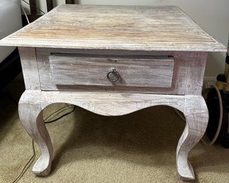Whitewashed Nightstand / Endtable- F26
