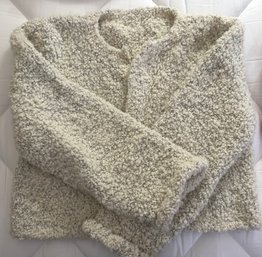 Handmade Gray/Cream Open Cardigan- 41