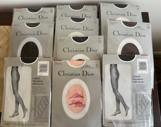 10 Pairs Of Vintage Christian Dior Size 2 Stockings New In Package  - 43