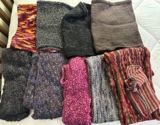 10 Hand Crafted Infinity And Neck Warmer Scarves - 48