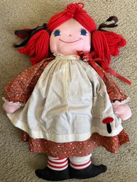 Vintage Collectable Red Haired Rag Doll - 51